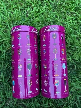 Lolita Bright Fuchsia Stemmed Glass Gift Tins